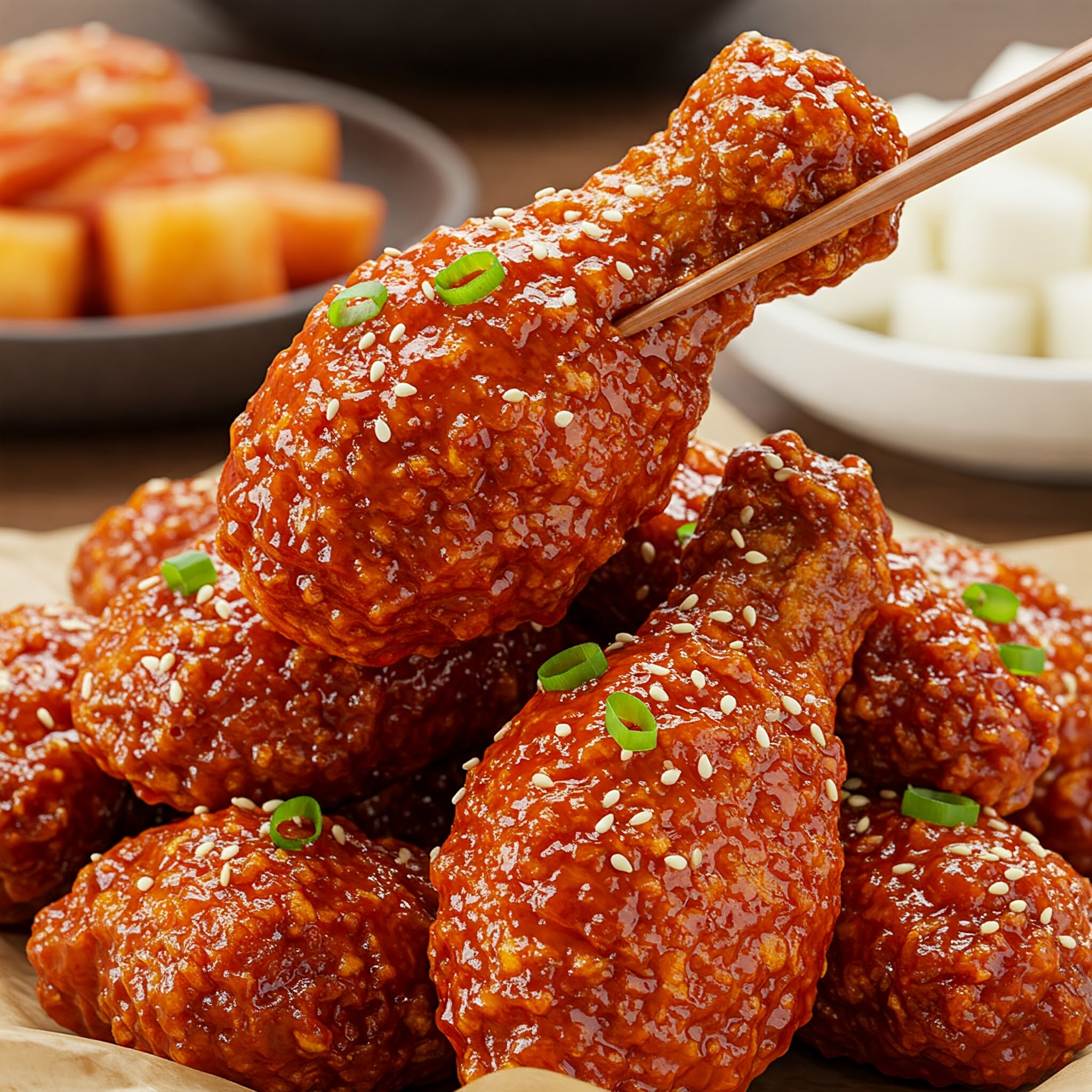 Spicy Chicken and Fruit Soju